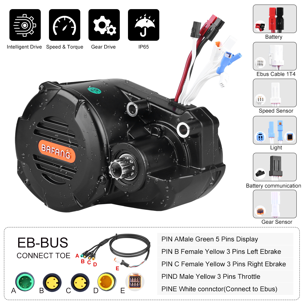 Bafang M620 G510 1000W Mid Dri - Mid Drive Motor Kit 52V 1000W 评论和价格