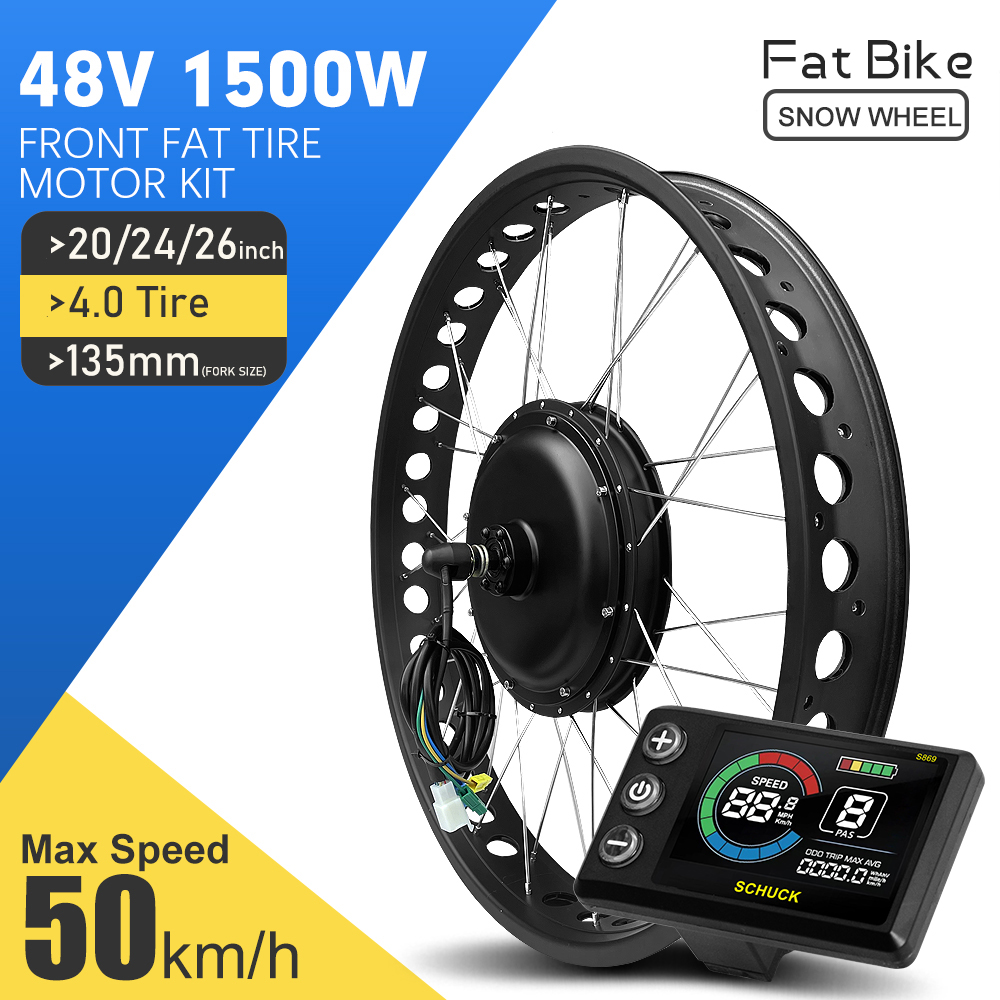 Electric Bicycle Fat Conversio - 72V 5000W Hub Motor Kit 评论和价格