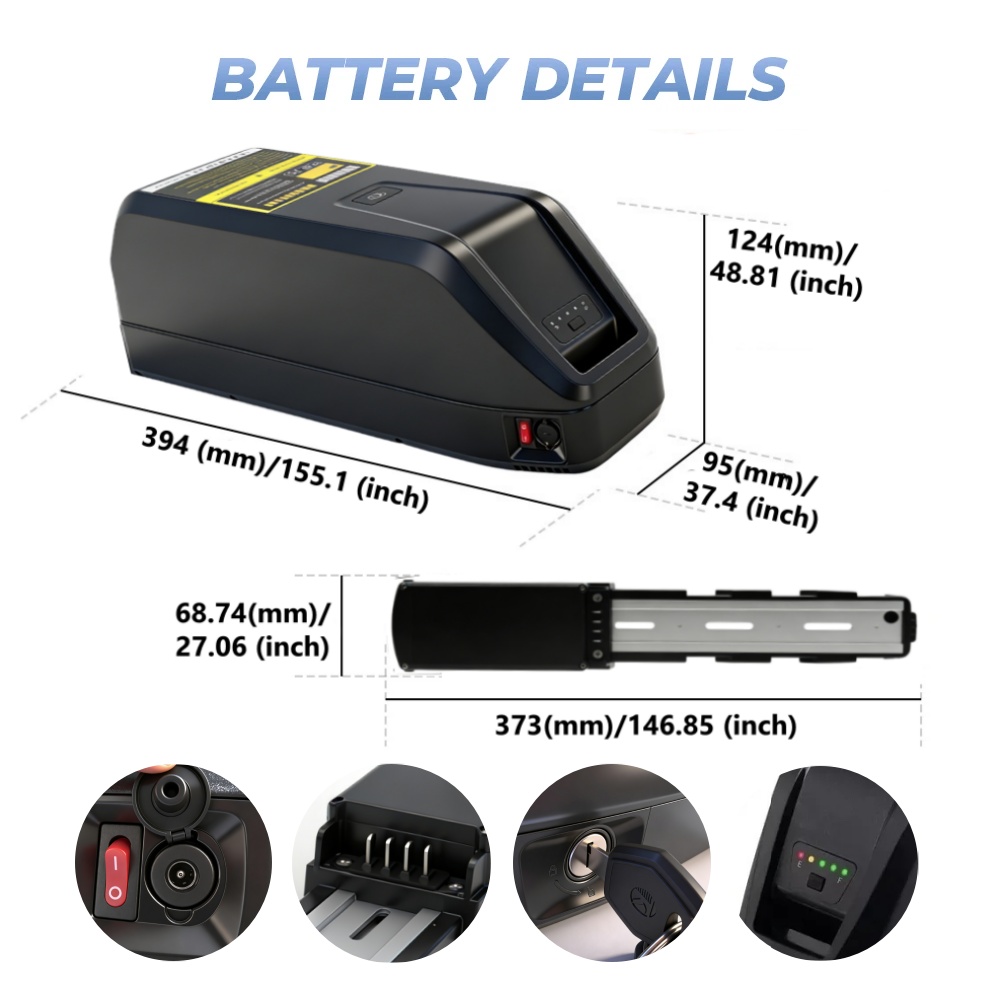 Upgrade 36V 48V Lithium Batter - Ebike Battery 48V 20Ah Hailong 评论和价格