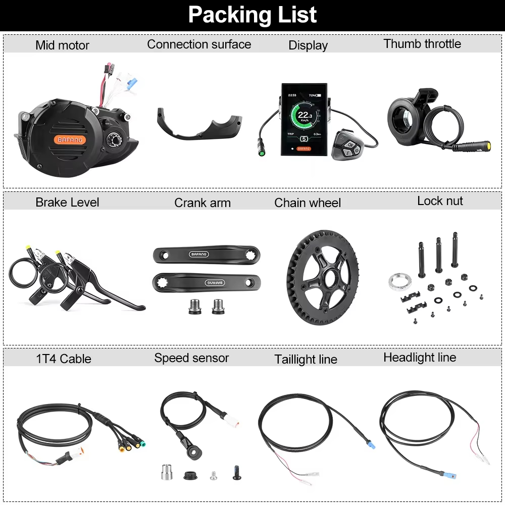 Bafang M620 G510 48V 52V 1000W - Mid Drive Motor Kit 52V 1000W 评论和价格