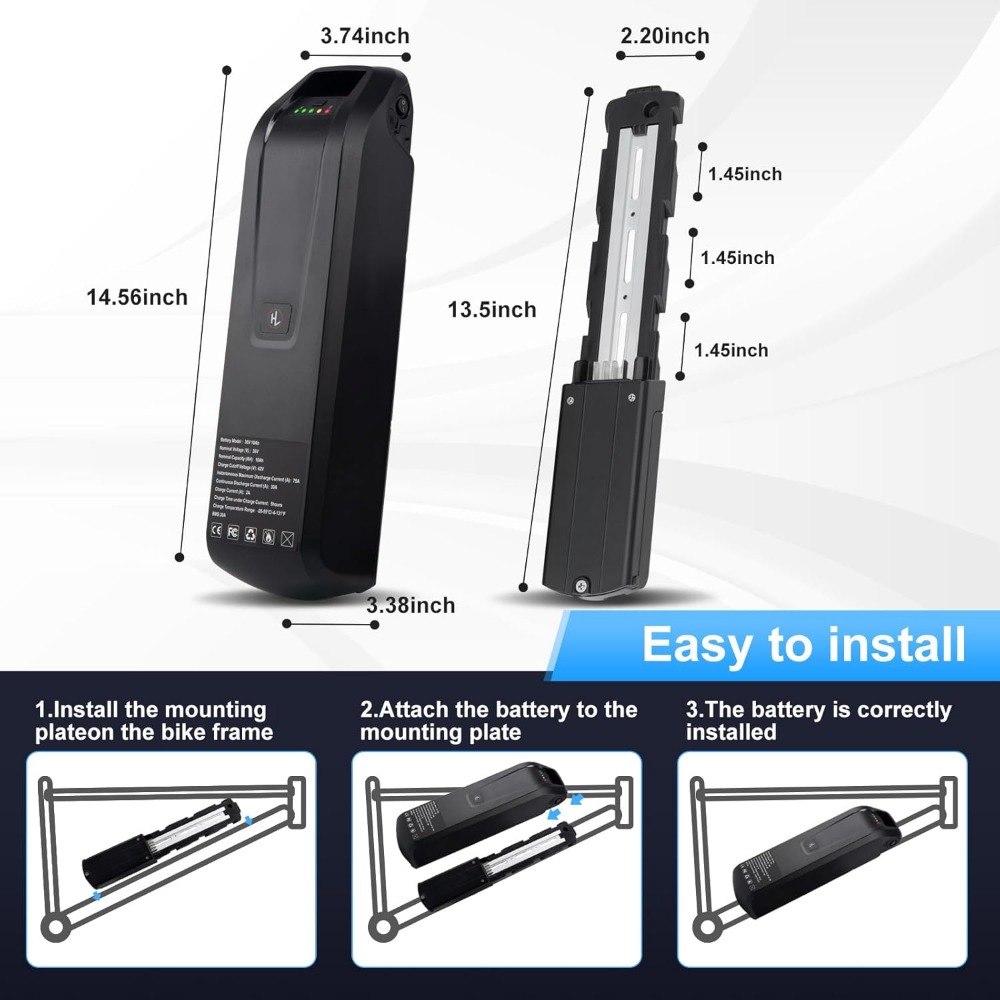 36V 48V 52V Hailong Ebike Batt - Ebike Battery 48V 20Ah Hailong 评论和价格