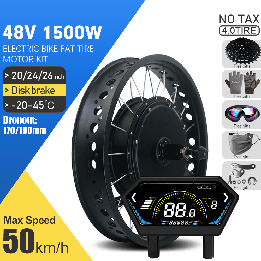 Electric Fat Bike Kit 48V 1500 - 72V 5000W Hub Motor Kit 评论和价格