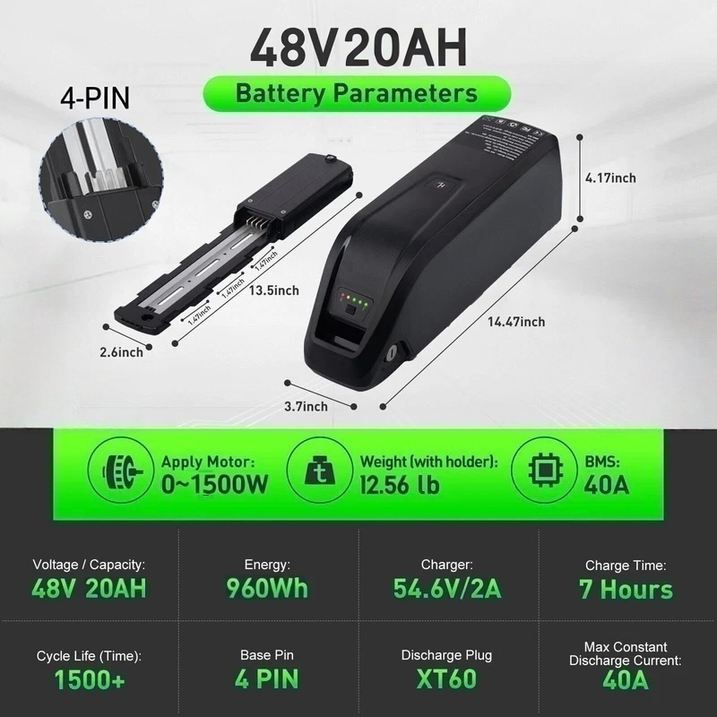 Hailong E-Bike Battery 36V 48V - Ebike Battery 48V 20Ah Hailong 评论和价格